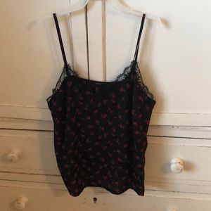 Black lace floral camisole size M 🎉SALE